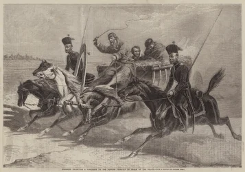 Cossacks Escorting a Foreigner to the Russian Frontier by Order of the Police